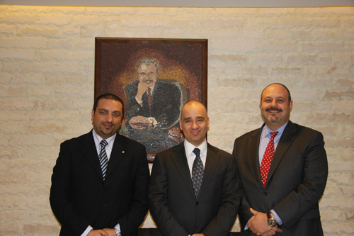 H.E. Marwan Juma , Mr. Luay Abu-Ghazaleh and Mr. Tarek Hamad at Talal Abu-Ghazaleh Knowledge Society